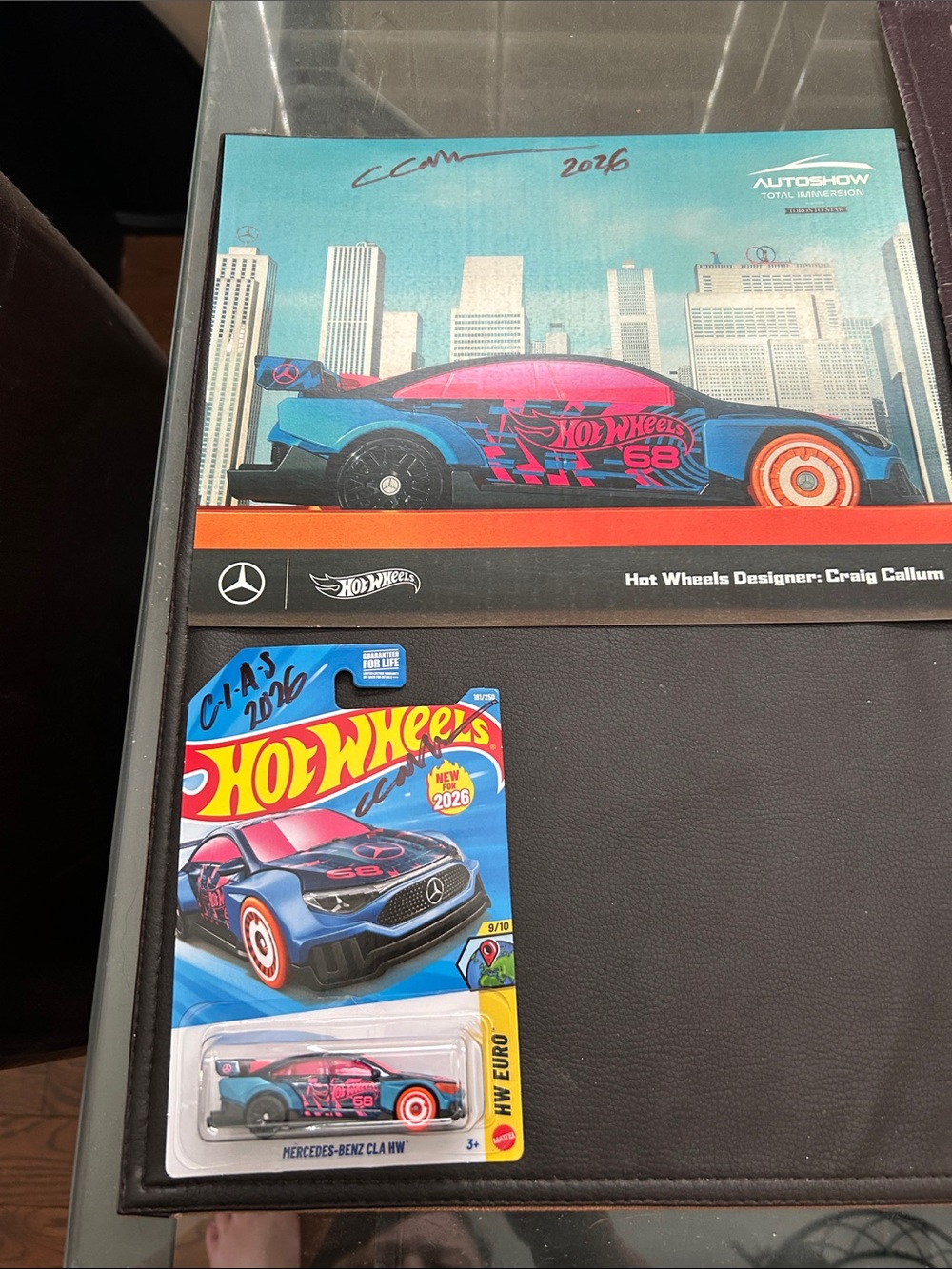 Autographed Mercedes-Benz Hot Wheels Die-Cast Car 2026 auto show